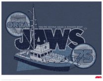 Jaws Orca Framed Poster Art