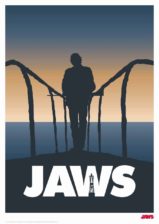 Jaws Quint Framed A3 Poster Art